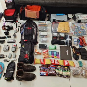 A complete packing list for a motorcycle trip in 2023
